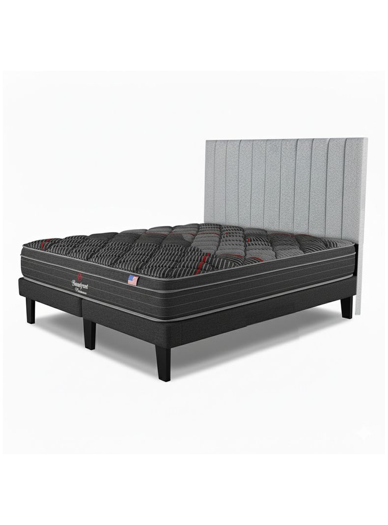 Cama Europea Platinum 2 Plazas + Respaldo TIB PL