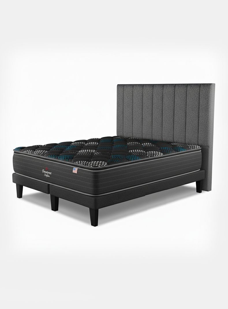 Cama Europea Dolphin 2 Plazas + Respaldo TIB GR