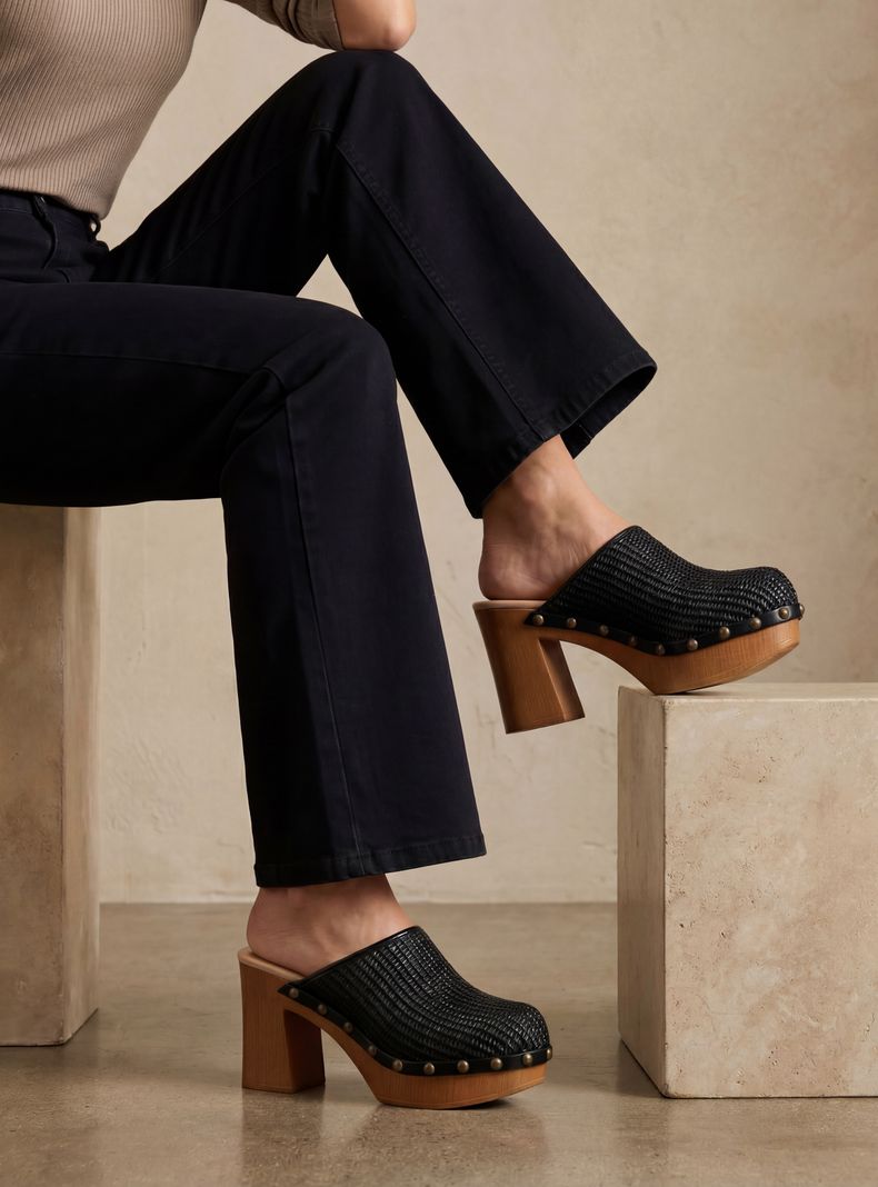 Zueco con Taco y Plataforma Mujer