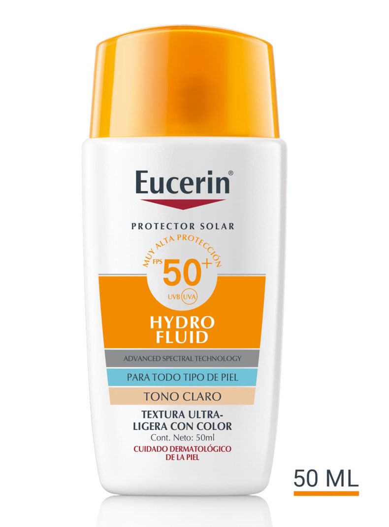 Protector Solar HydroFluid Tono Claro Facial FPS50+ 50ml