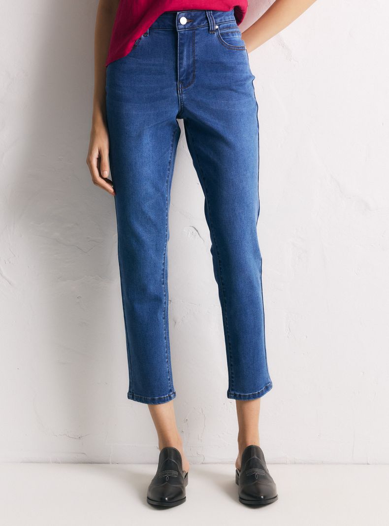 Jeans Skinny Básico Liso