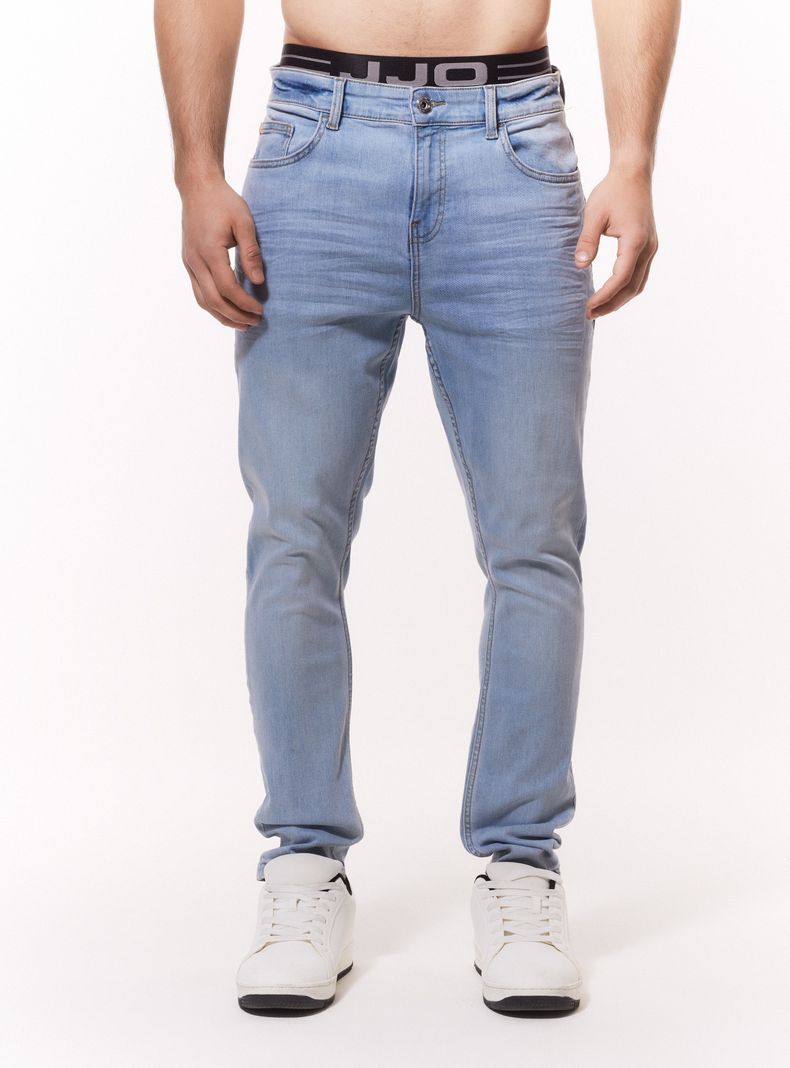 Jeans Básico Tono Claro Super Skinny