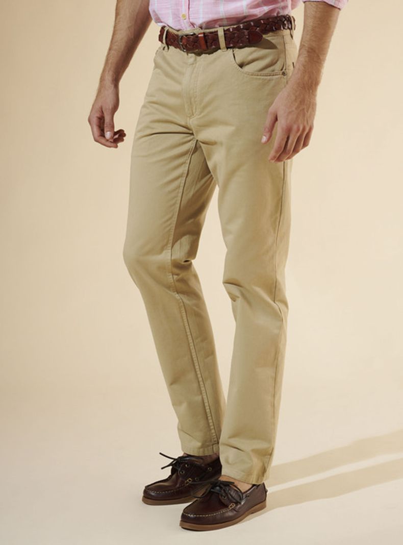 Pantalón 5 Bolsillos Corte Recto