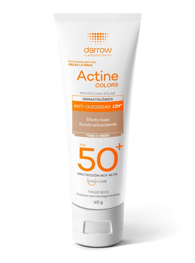Colors Protector Solar SPF 50+ tono medio 40 ml Actine