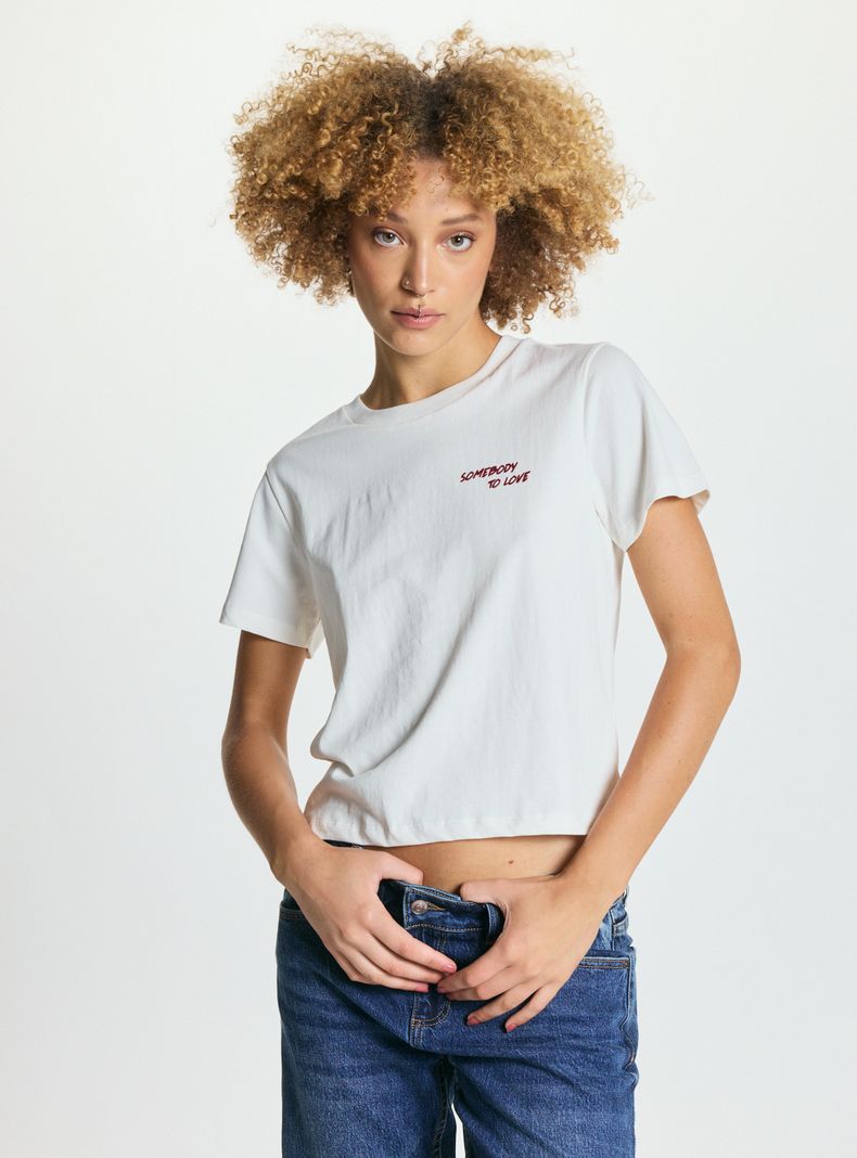 FOSTER POLERA BORDADO TO LOVE