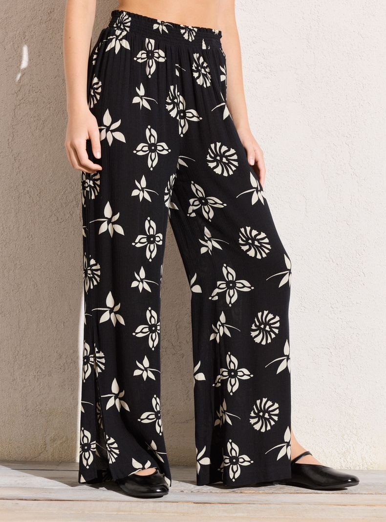 Pantalón Estampado Viscosa Crepe