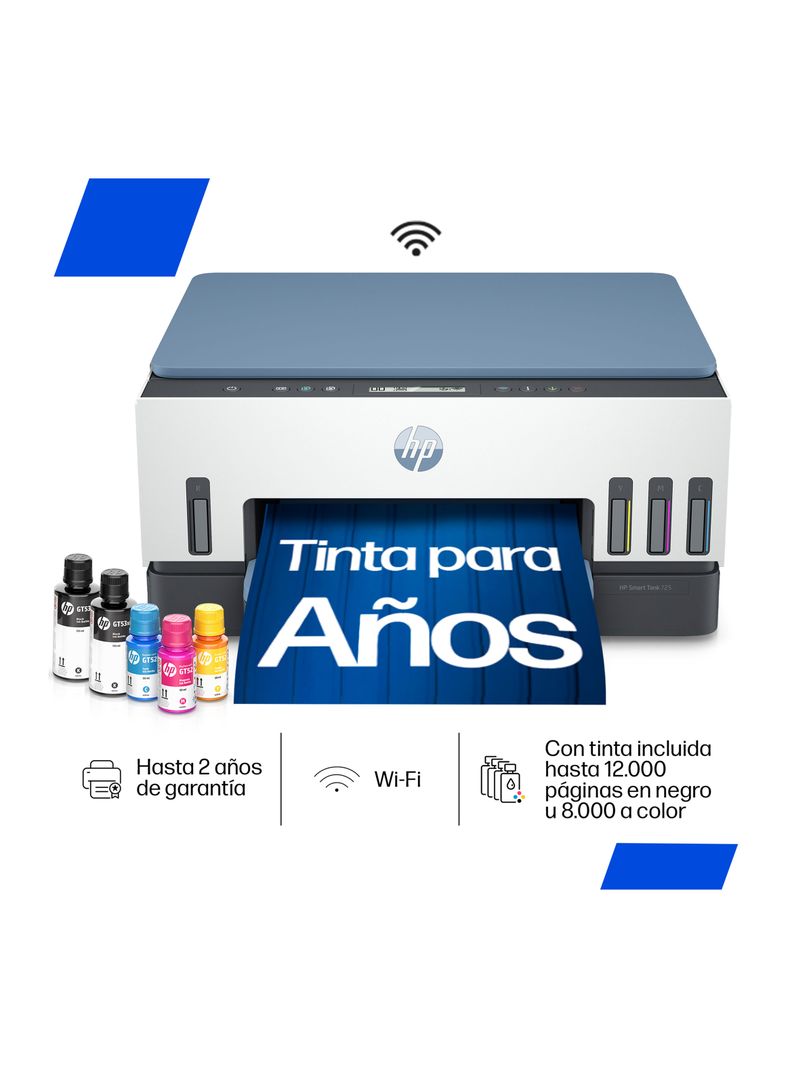 Multifuncional Smart Tank 725 WiFi Dúplex + Botellas de Tinta