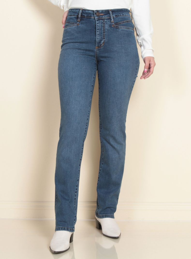Jeans Tiro Alto Skinny Negro Wados-0