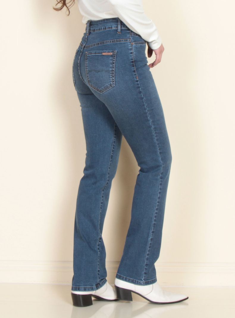 Jeans Tiro Alto Skinny Negro Wados-1