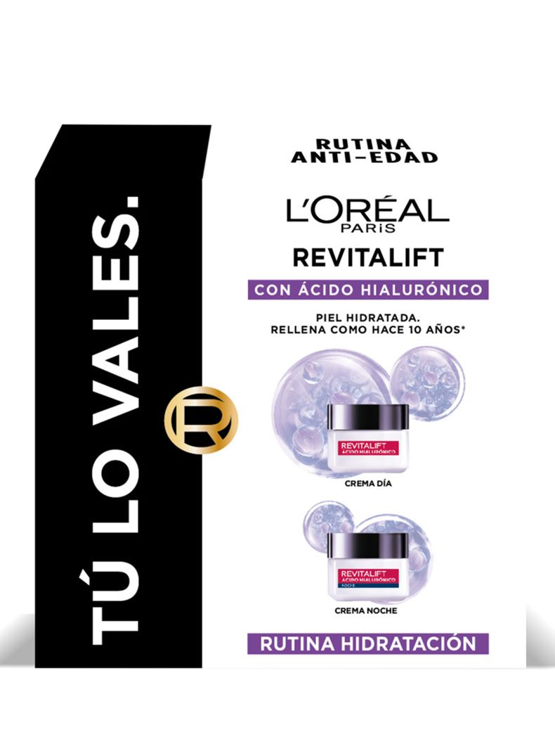 Set Dermo Expertise L'Oréal Paris Anti-Arrugas Revitalift Ácido Hialurónico