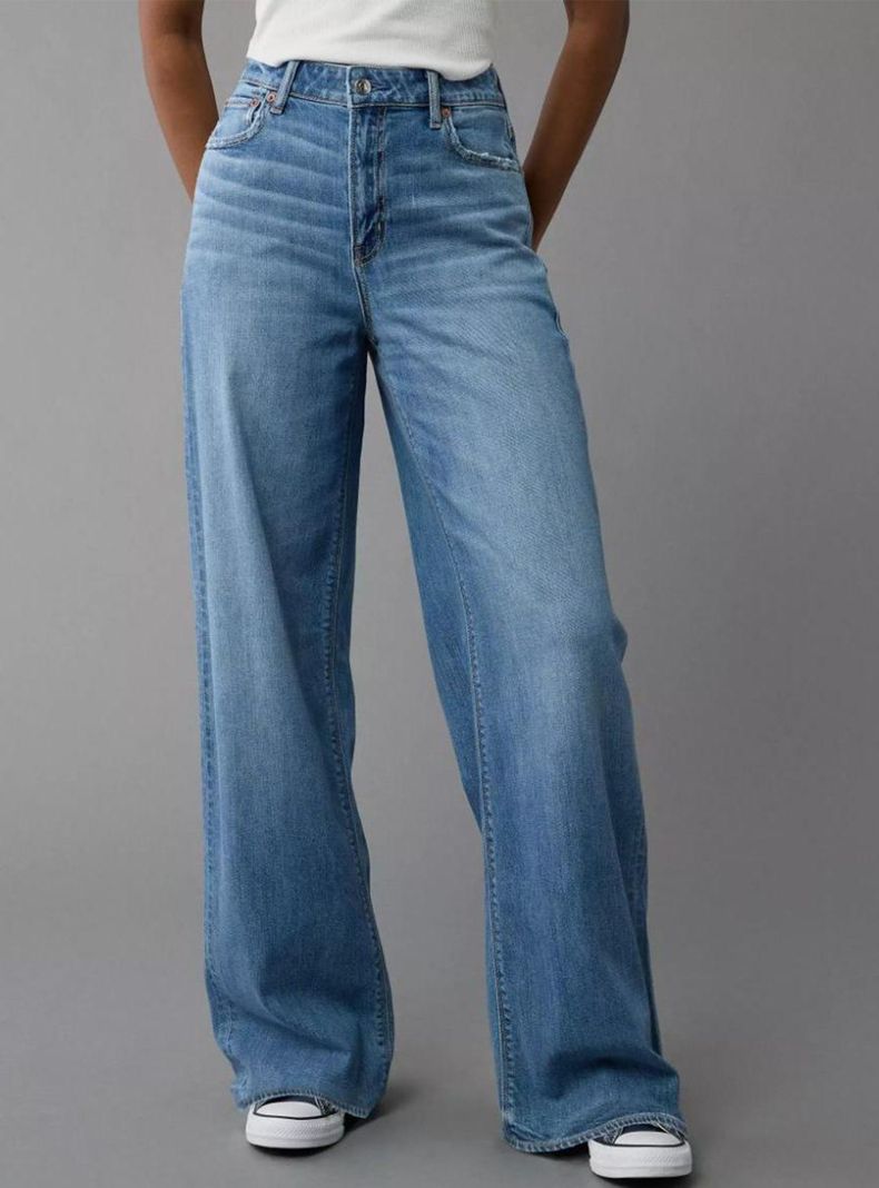 Jeans AE Super High-Waisted Baggy Wide-Leg