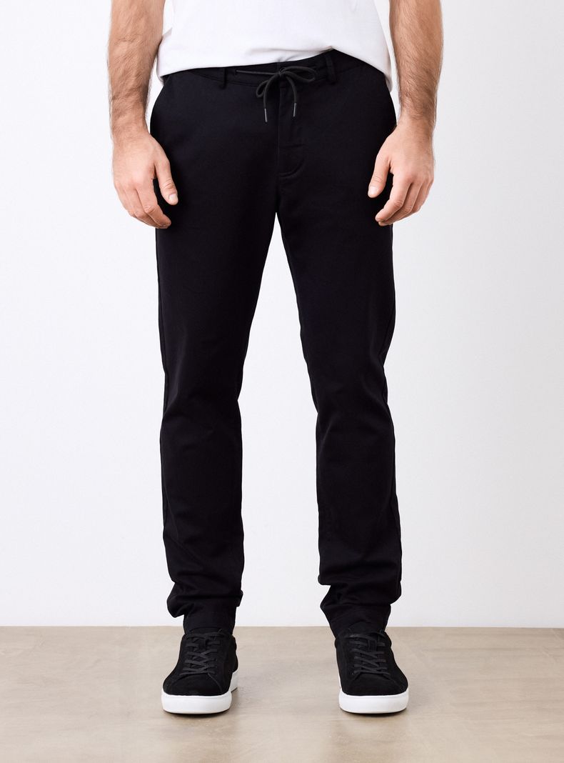 Pantalón Cintura Elasticada Algodón Stretch