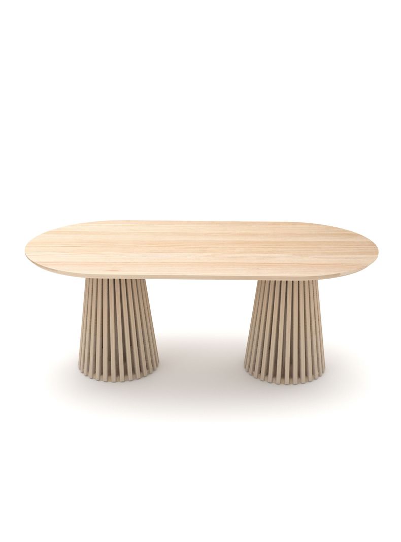 Mesa de Comedor Palisade 6P Ovalada Beige