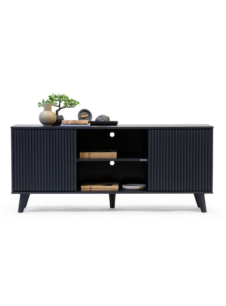 Rack TV 65  Alto Atacama Line Black Negro