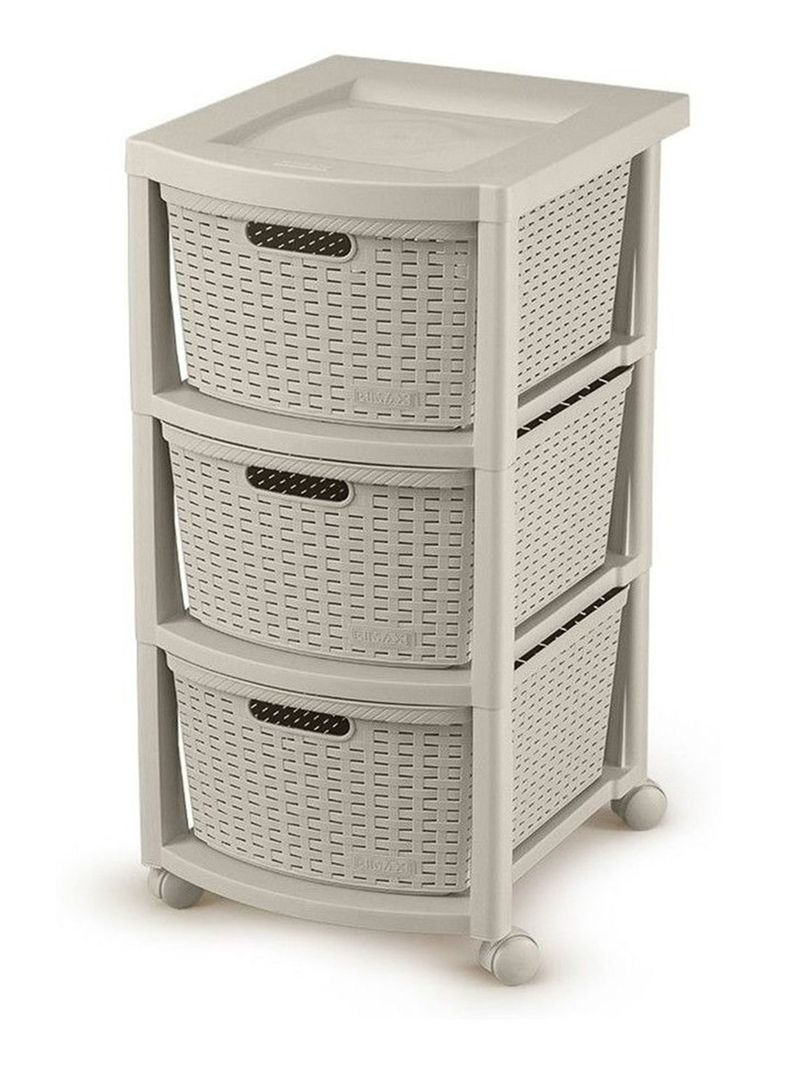 Cajonera Taupe 39 x 33 x 66 cm Rimax-1
