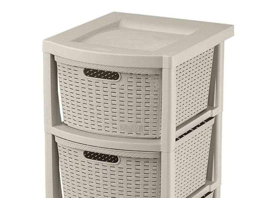 Cajonera Taupe 39 x 33 x 66 cm Rimax-2