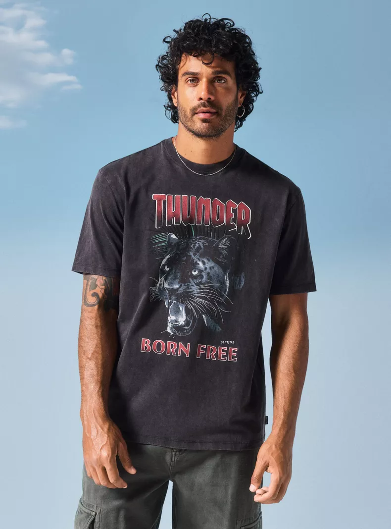 Polera Estampado Frontal y Espalda