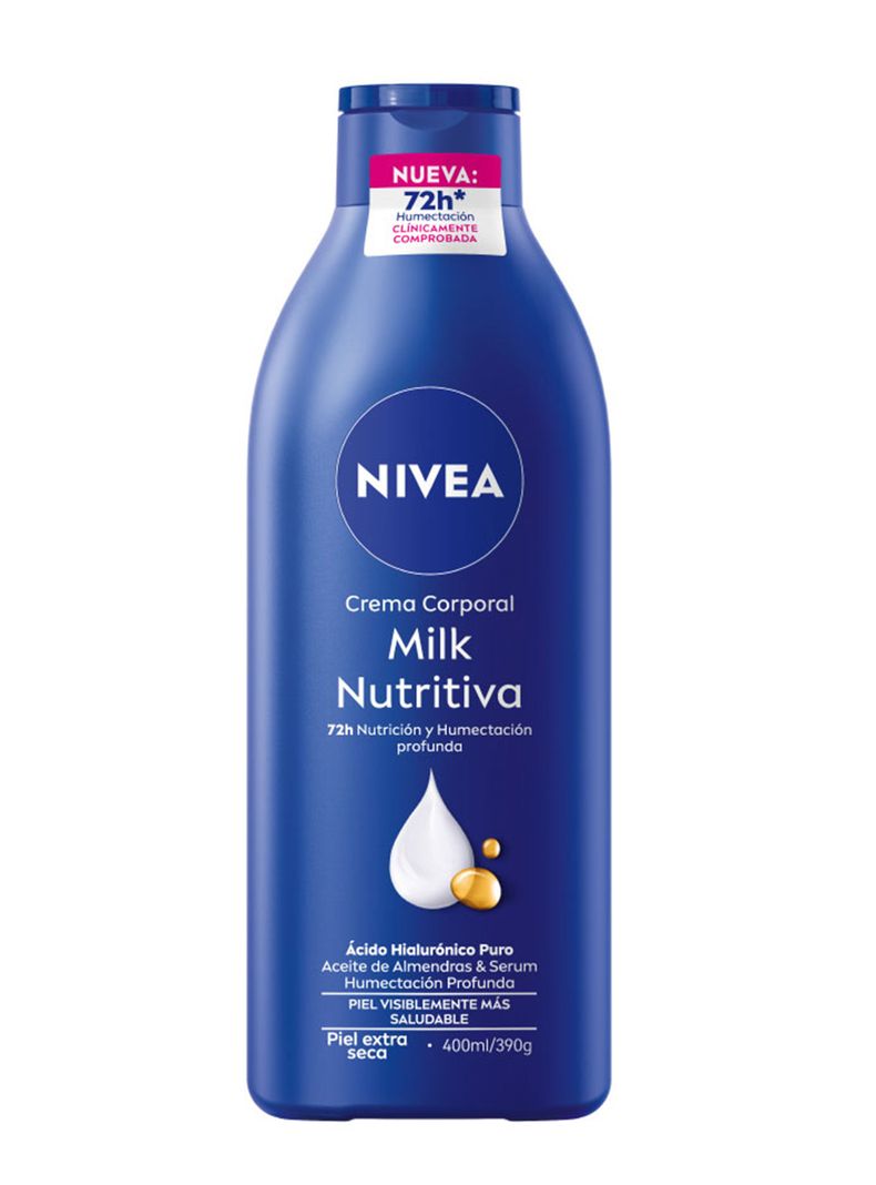 Crema Corporal Milk Nutritiva Extra Seca 400ml