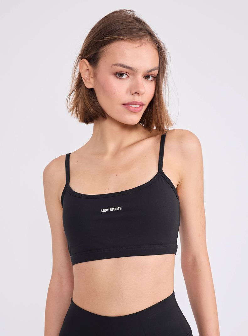 Peto Deportivo Strap Bra Negro S