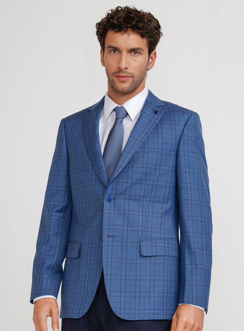 Chaqueta Executive Cuadros Slim Fit