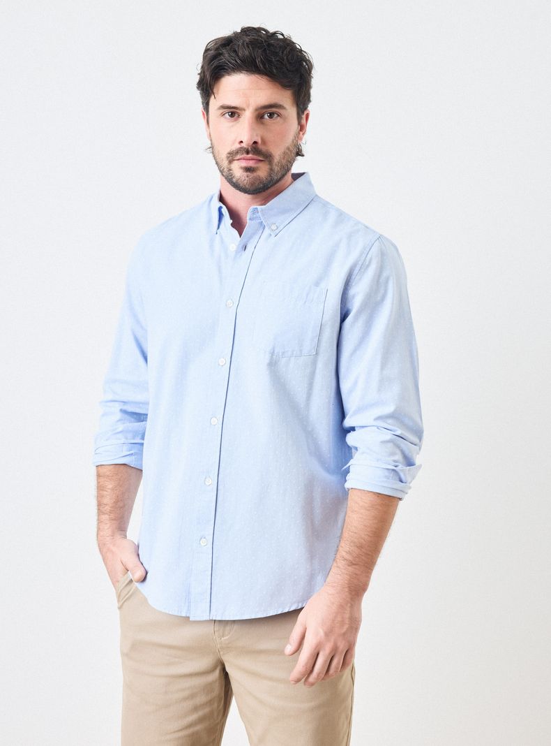 RAINFOREST CAMISA SEMI OXFORD ALGODÓN PRINT