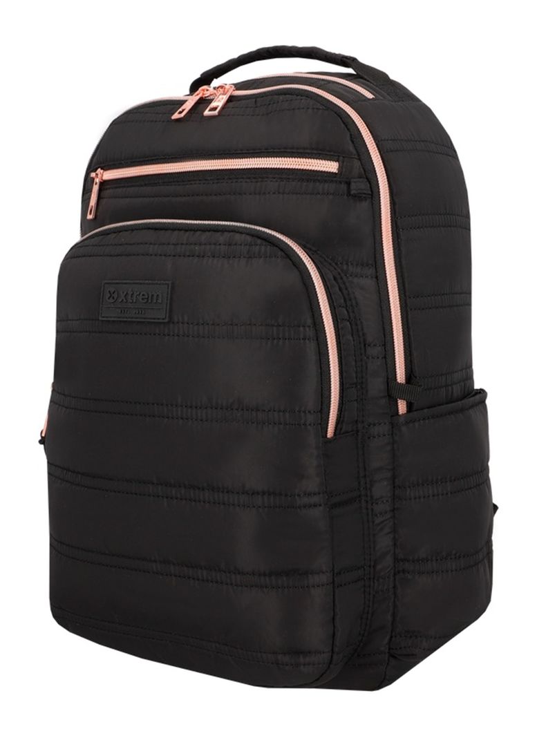 Mochila Notebook Vermont 6XT Negro Rose Gold 15' Xtrem | Paris.cl