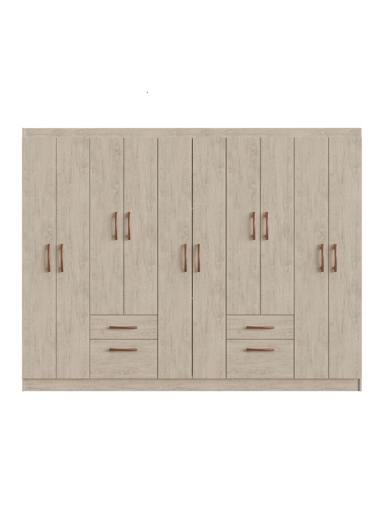 Clóset Mili 10 Puertas 2 Cajones Beige