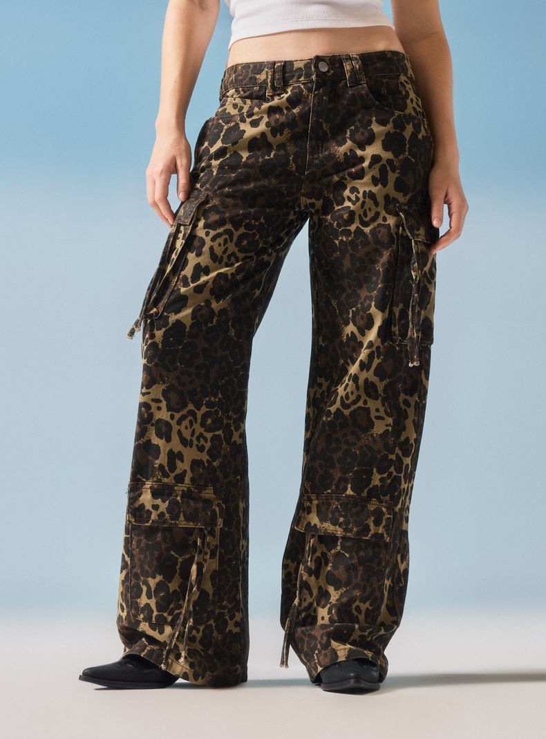 Jeans Corte Estampado