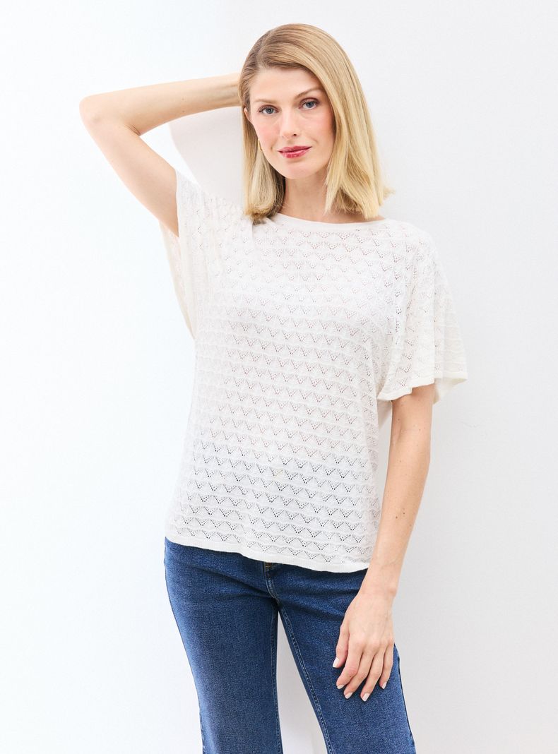 Polera Tejida Mangas