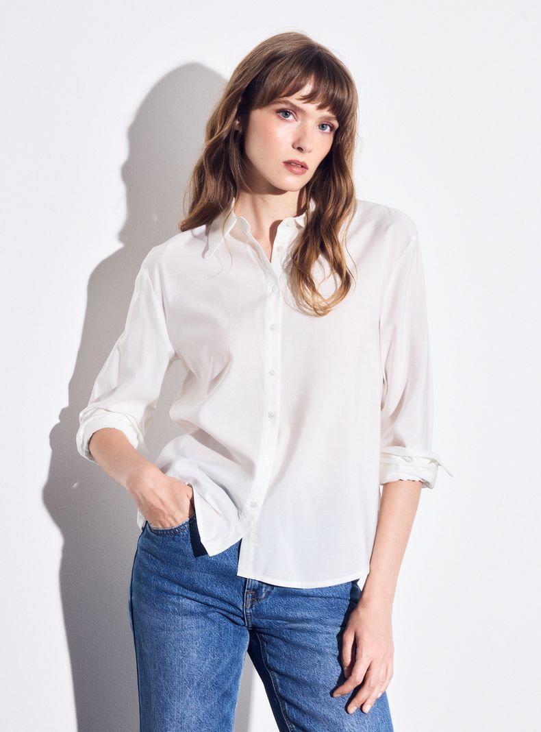 Blusa Camisera Fluida