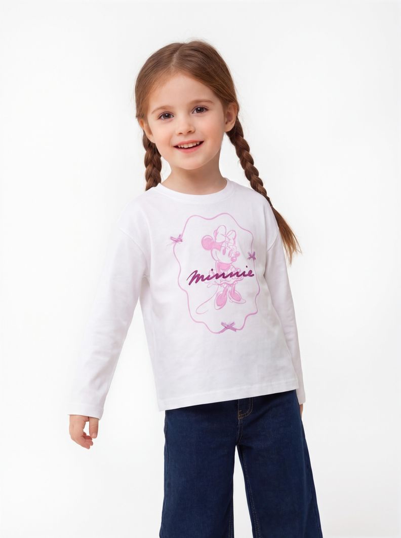 Polera Estampado Minnie Mouse Cintas