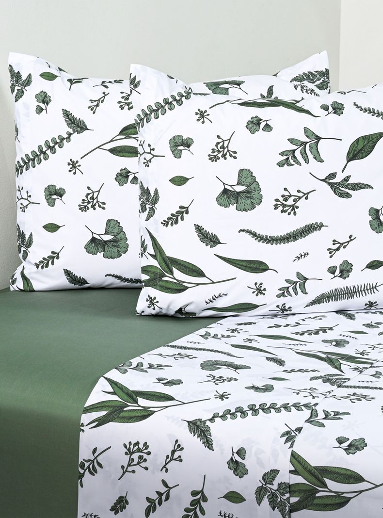 Sábanas King 200 Hilos Greenery