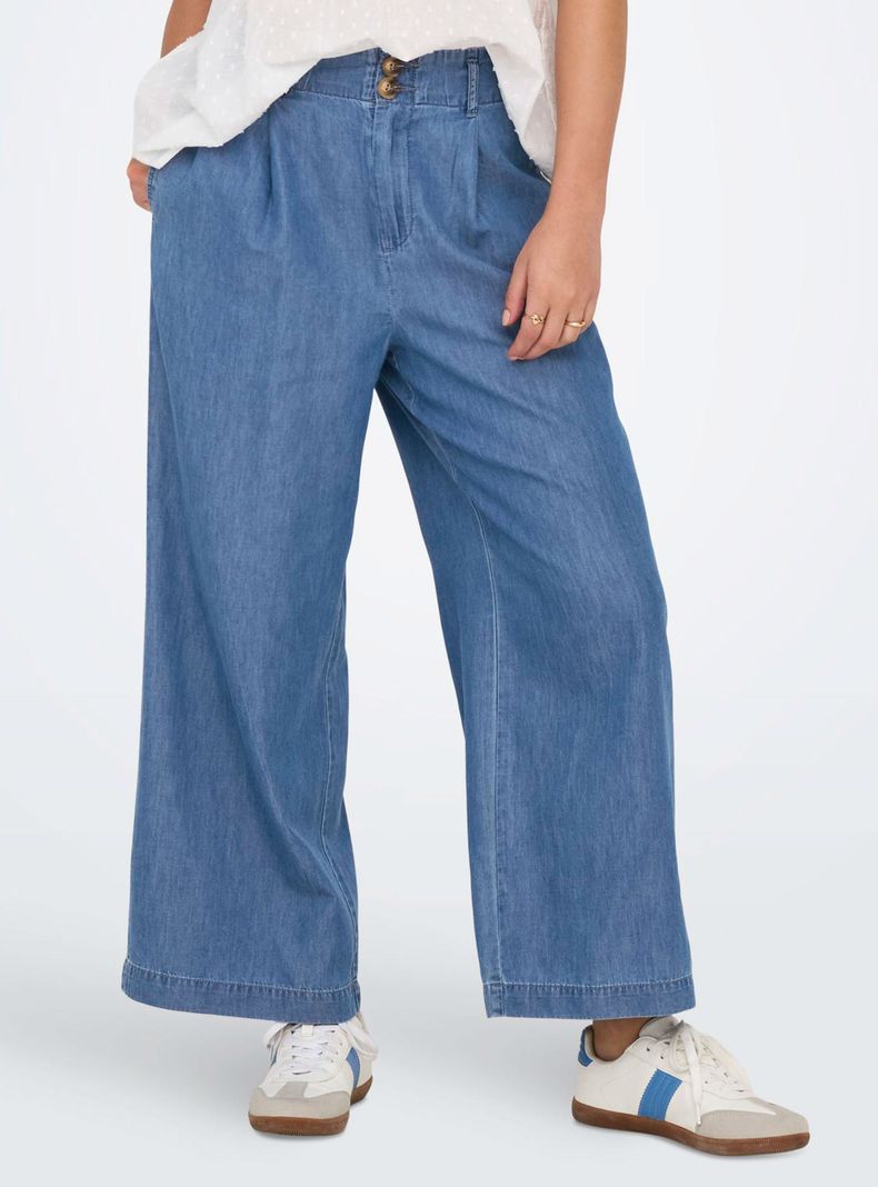 Pantalón Denim con Cierre