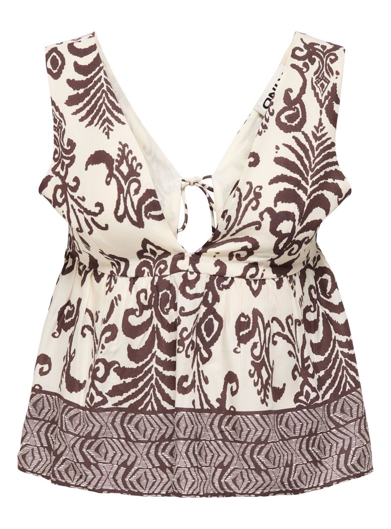 Top Estampado con Cordón Amarra