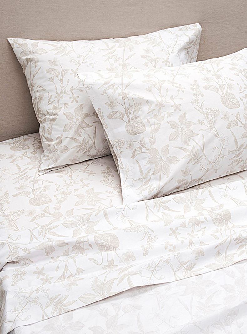 Sábanas Estampadas 200H Silvestre Beige King