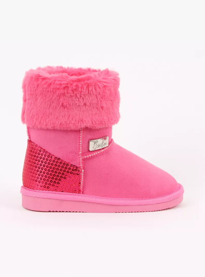 Bota Pink Lentejuela con Chiporro Barbie Niña T.24 a T.33