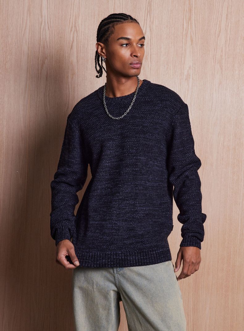 Sweater Melange Acrílico Slim Fit