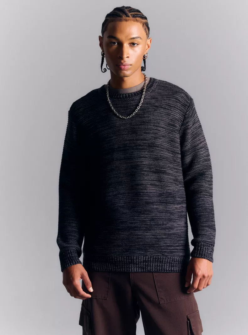 Sweater Detalle de Rayas Slim Fit