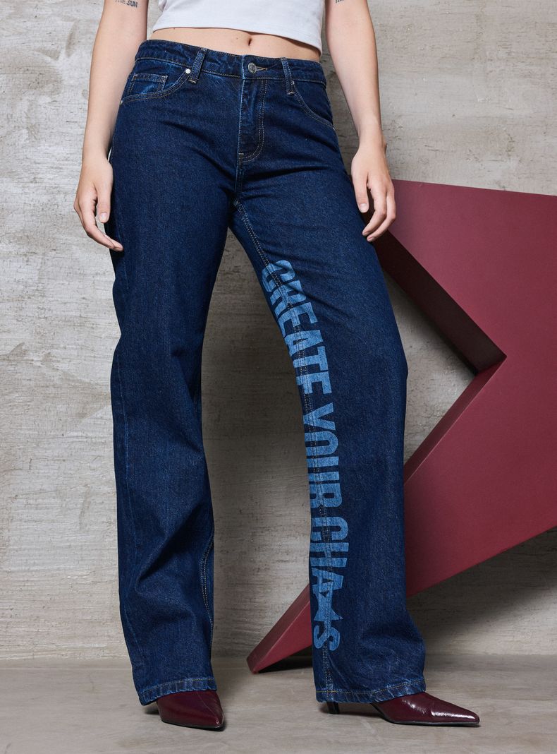 OPPOSITE JEANS STRAIGHT TIRO BAJO COLAB STUDIO 95
