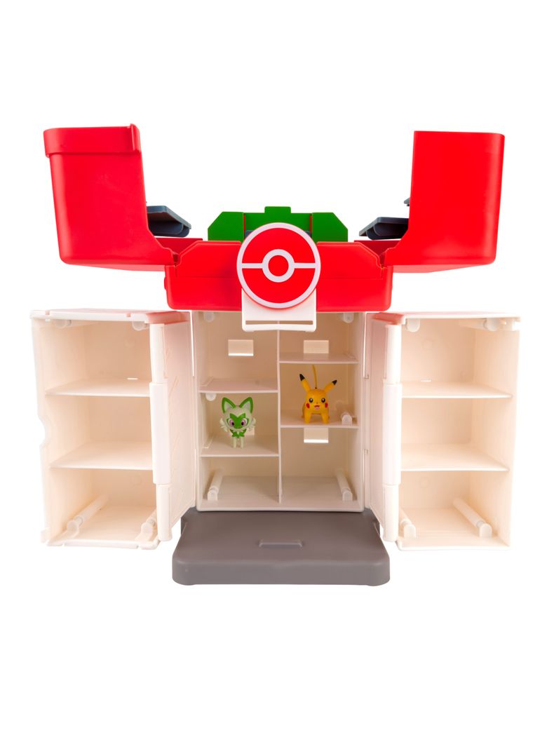 Vitrina Playset Case con Pikachu y Sprigatito
