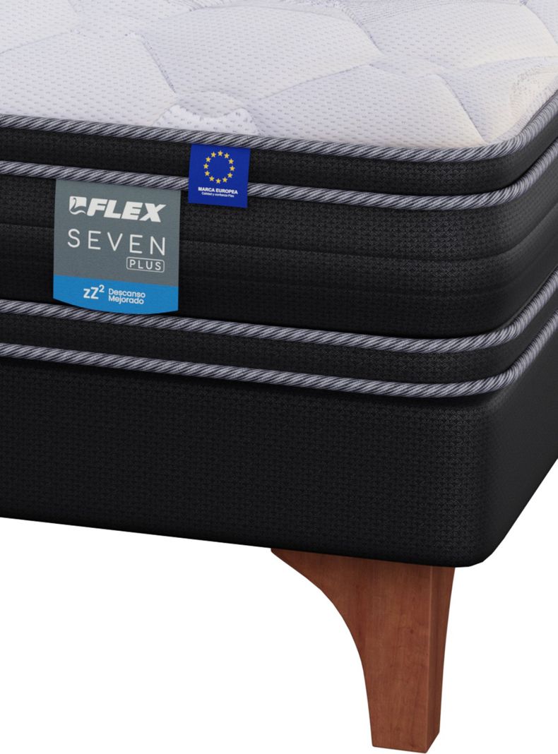 Cama Europea Seven Plus King + Almohada Royal-4