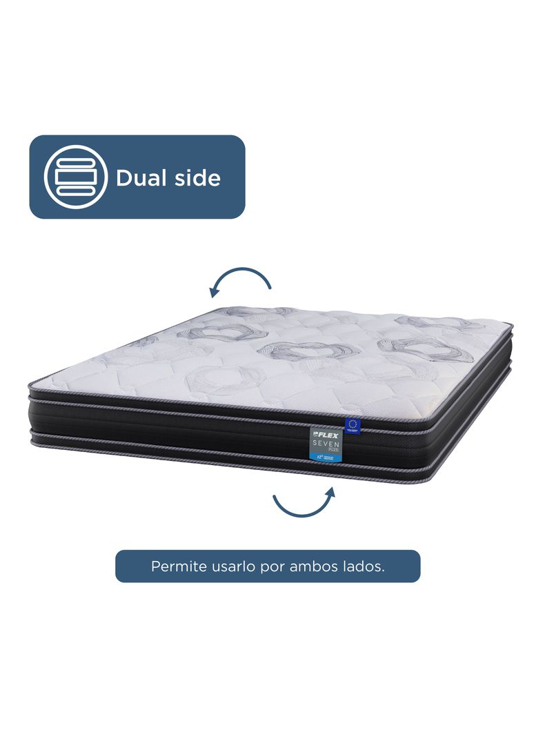 Cama Europea Seven Plus King + Almohada Royal-3