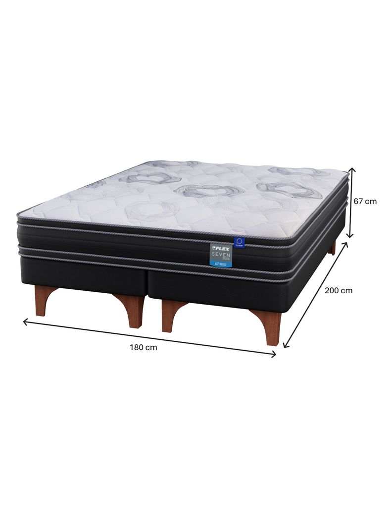 Cama Europea Seven Plus King + Almohada Royal-1