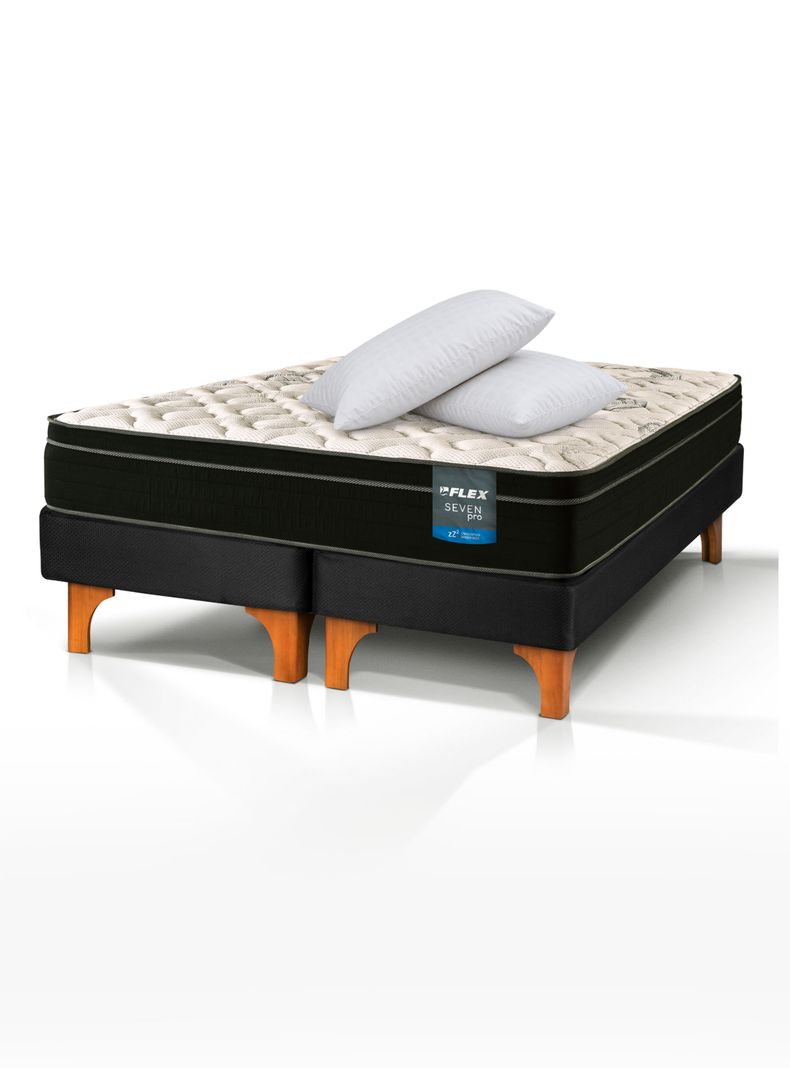 Cama Europea Seven Pro King + Almohada Royal