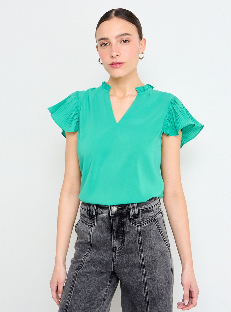 Blusa Doble Vuelo Regular