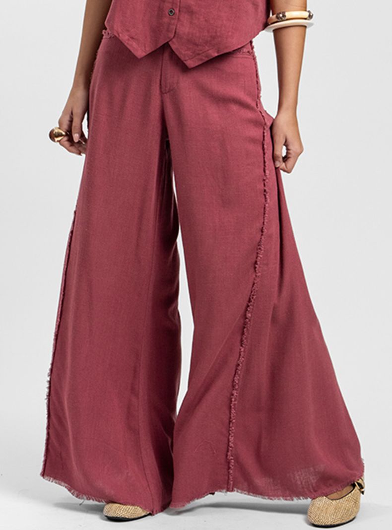 Pantalón Flecos Anna Burdeo