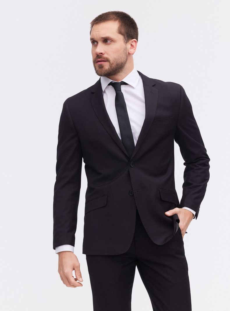 Traje Recto Slim Fit Liso