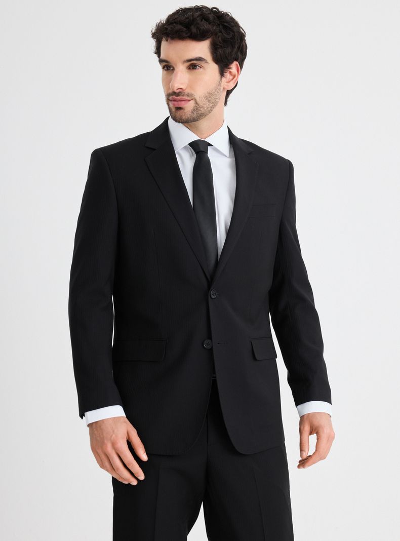Traje Recto Fantasía Lana Polyester