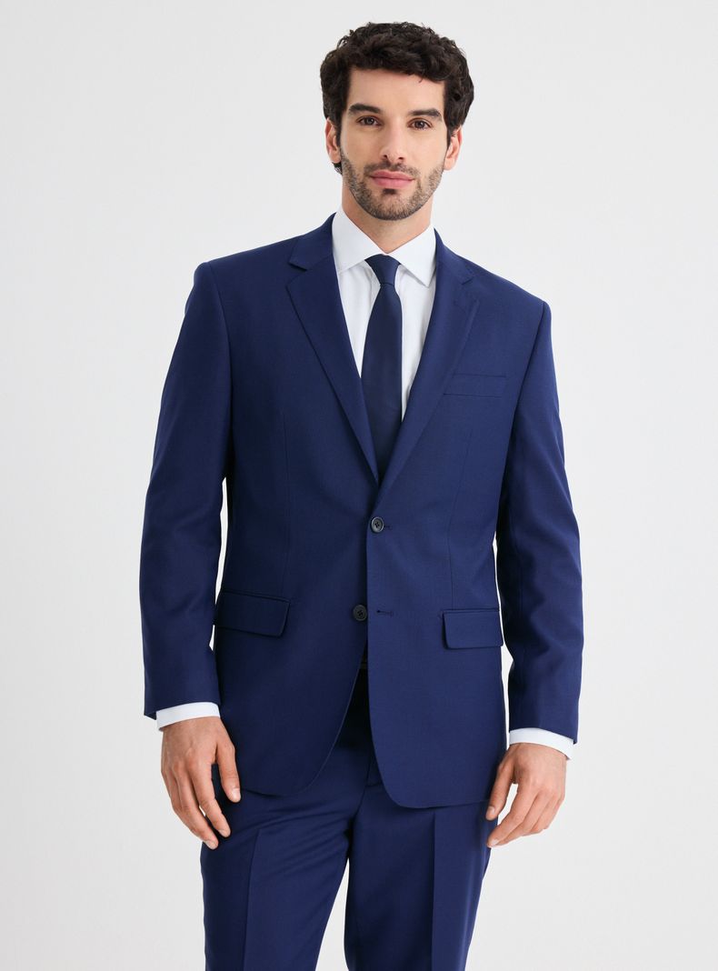 Traje Recto Fantasía Lana Polyester