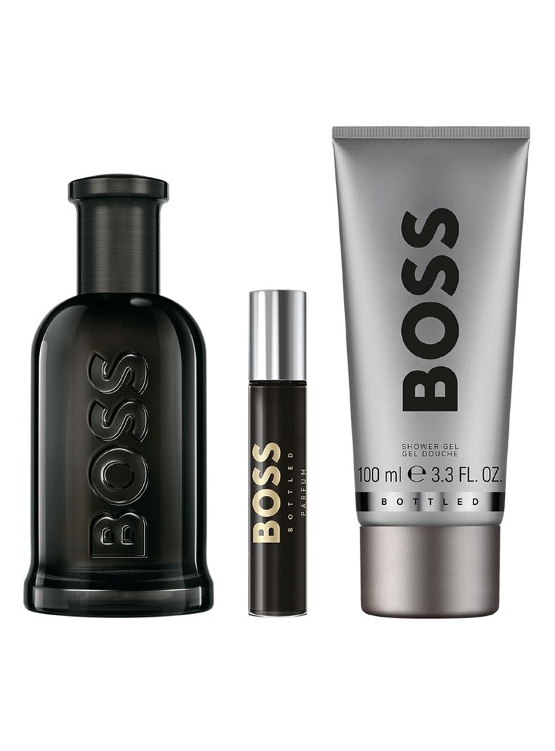 Set Perfume Bottled Parfum Hombre 100 ml + Pen Spray 10 ml + Shower Gel 100 ml